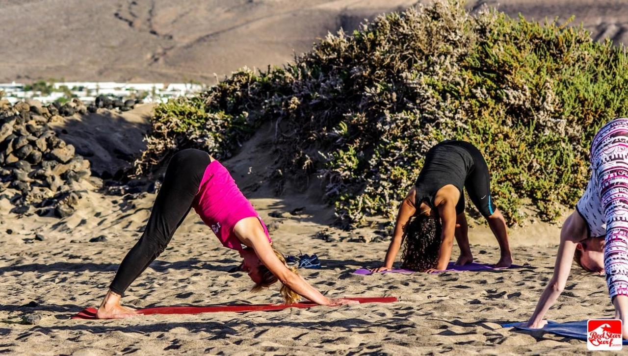 Red Star Surf & Yoga Camp Lanzarote Famara Exterior photo