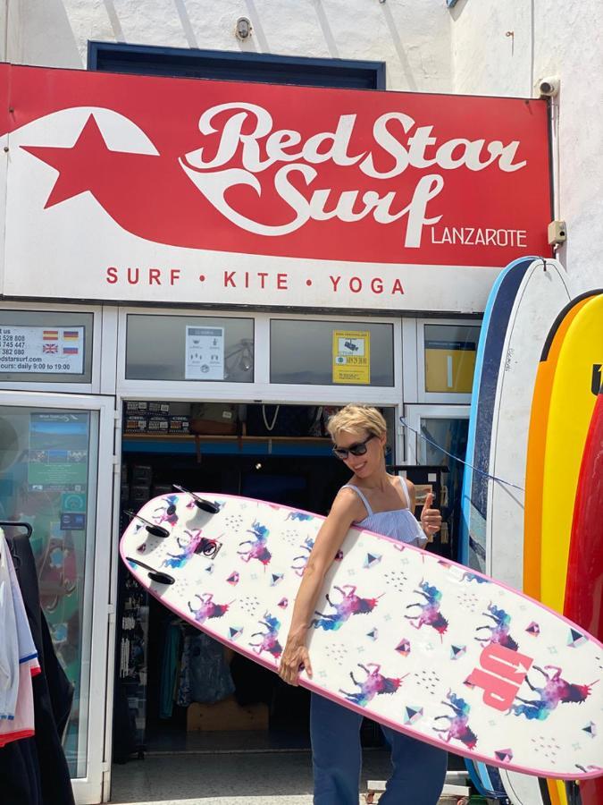 Red Star Surf & Yoga Camp Lanzarote Famara Exterior photo